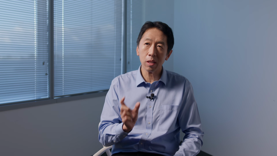 Interview still: Prof Andrew Ng