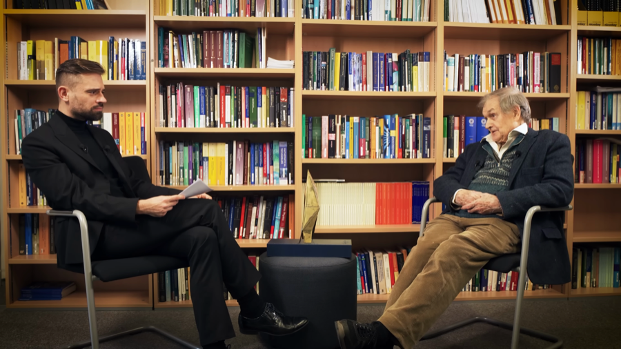 Interview still: Sir Roger Penrose